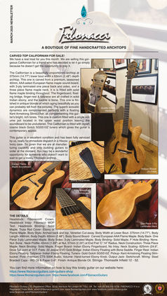 FIBONACCI GUITARS MARCH 2025 NEWSLETTER