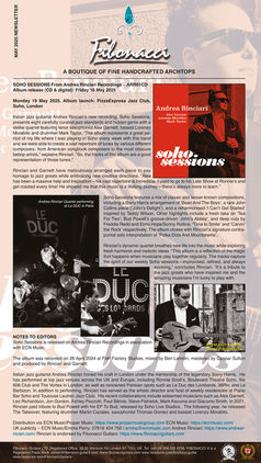 FIBONACCI GUITARS MAY 2025 NEWSLETTER