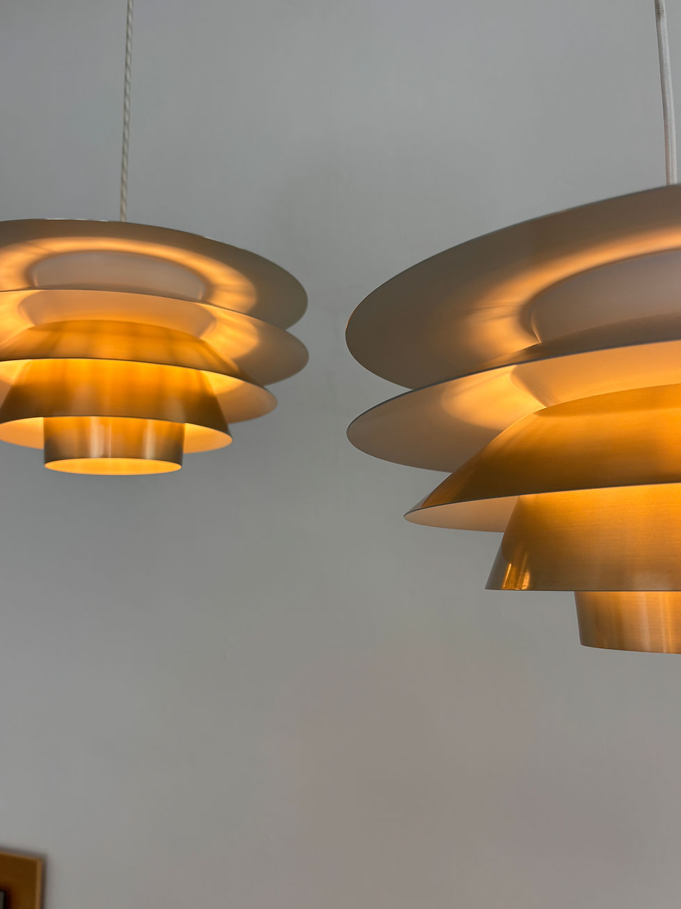 Thumbnail: Brass ‘Verona’ Pendant by Sven Middelboe for Nordisk Solar, 1960s