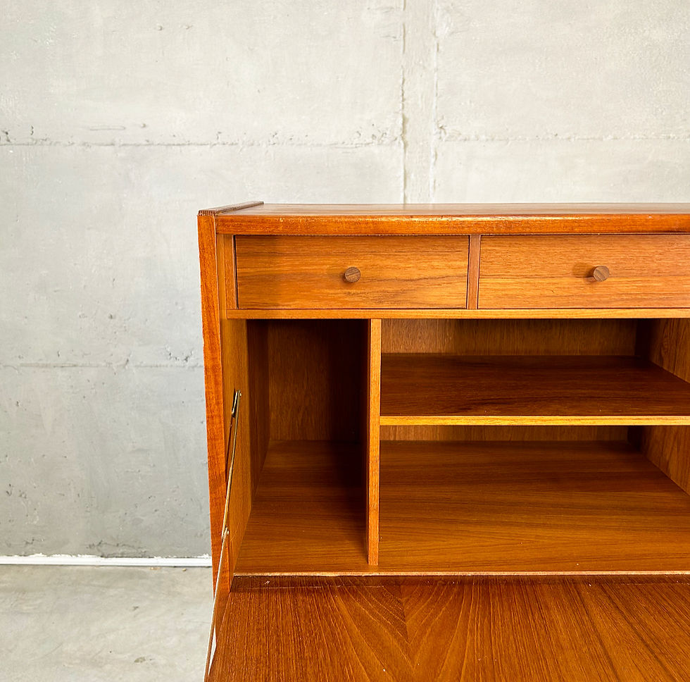 Thumbnail: Teak Secretary by Erik Jensen for Westergaards Mobelfabrik, 1960s Denmark 