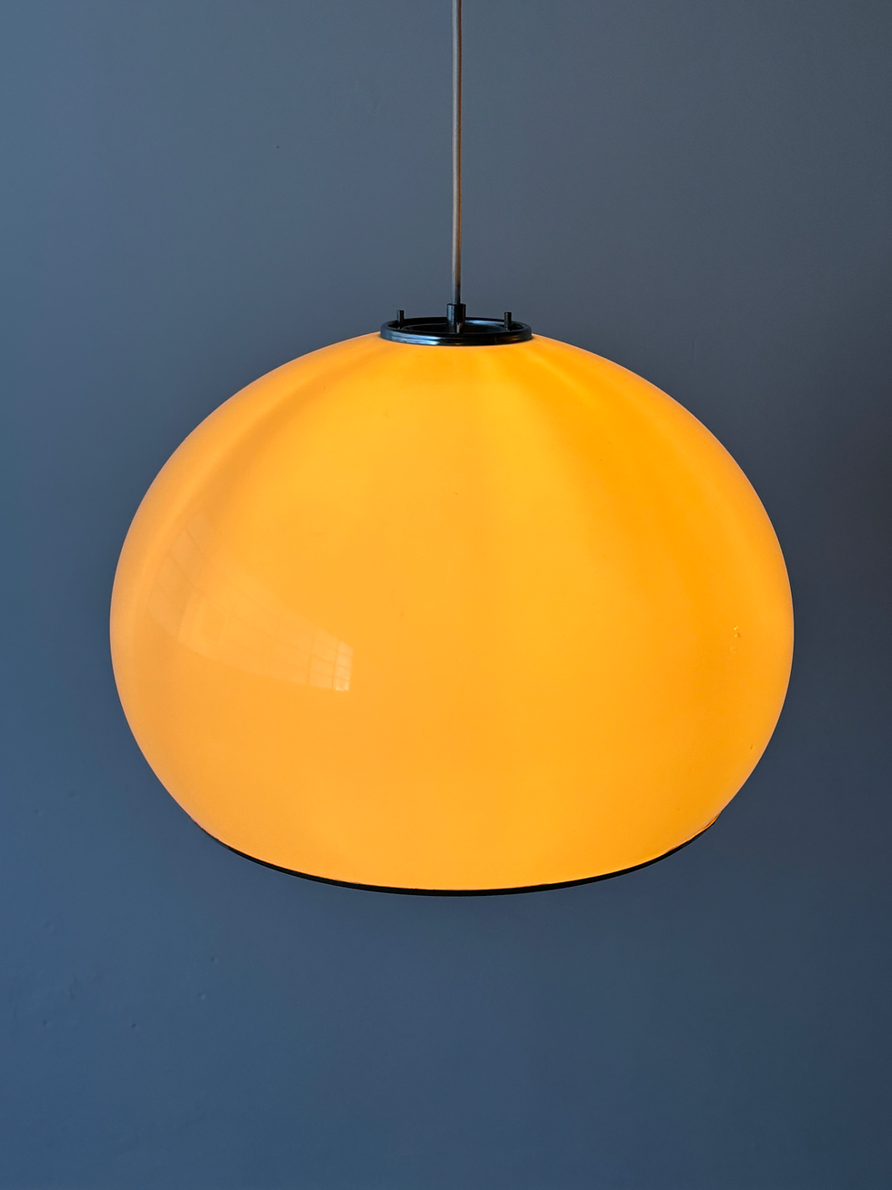 Thumbnail: White BUD pendant lamp designed by Harvey Guzzini for Meblo, 1970s
