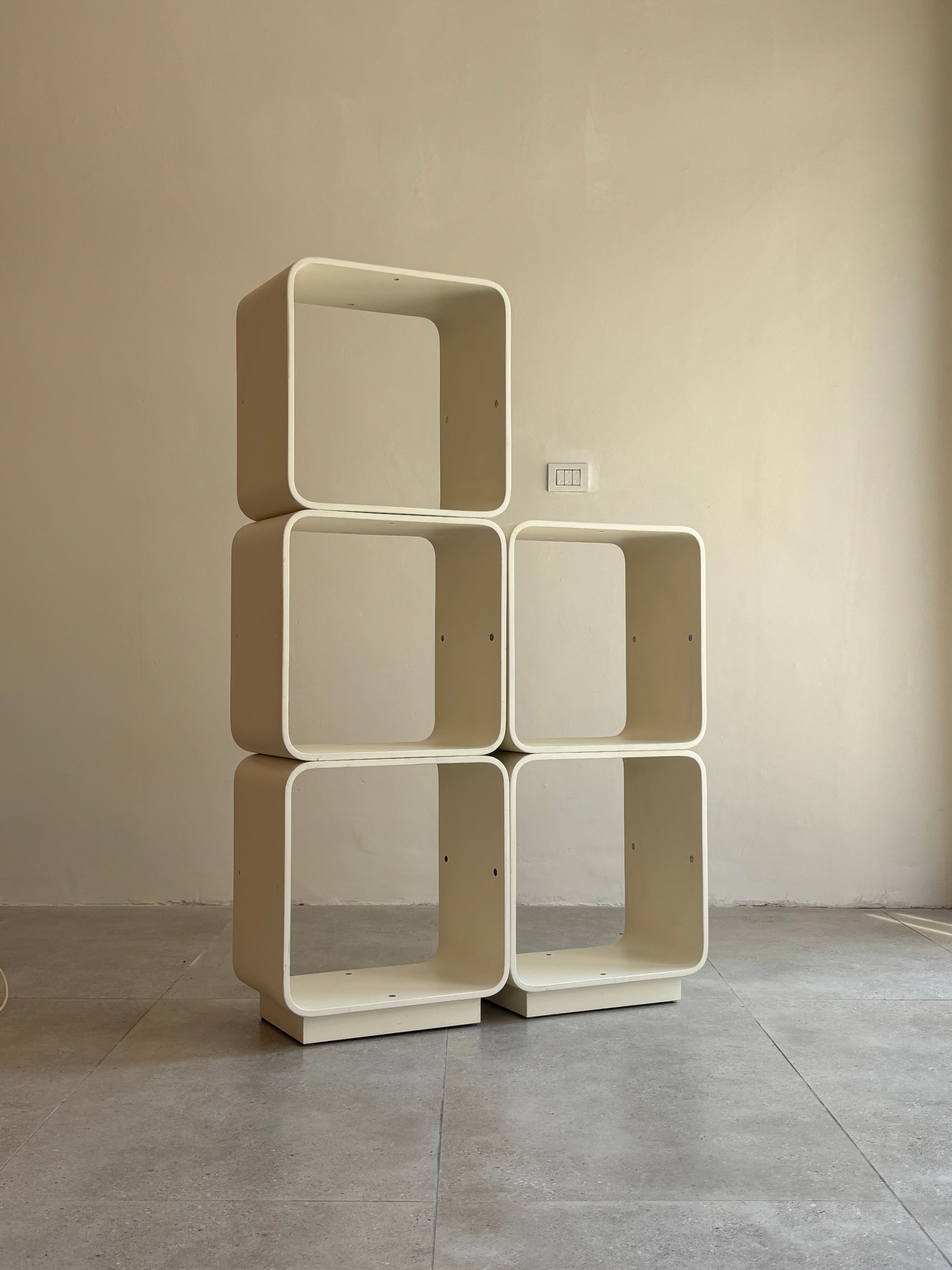Modular bookcase by Carlo De Carli for Fiarm, 1970s Italy