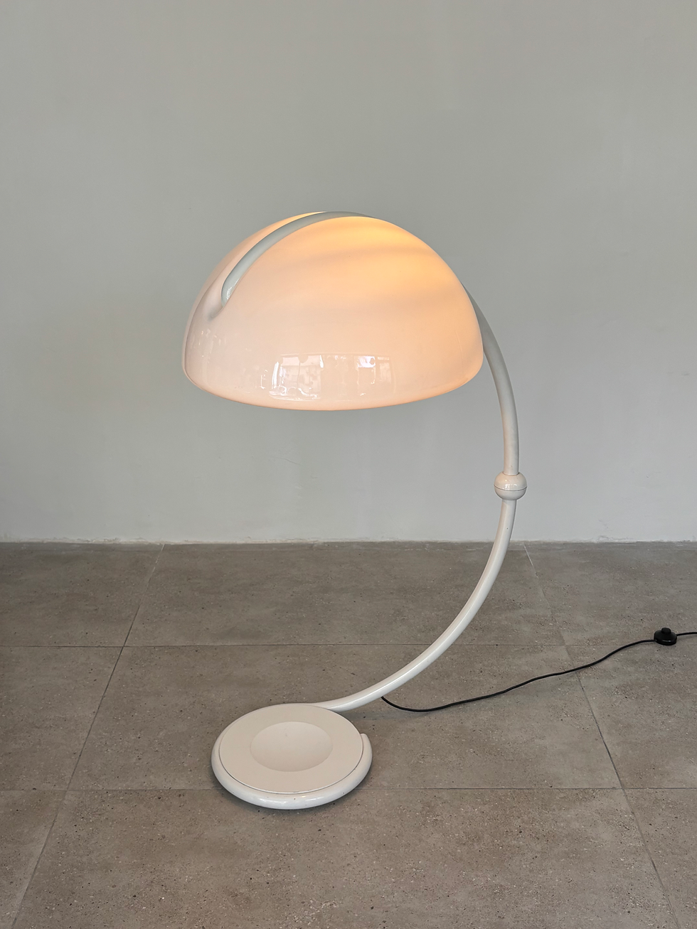 Thumbnail: Space Age Serpente Floor Lamp by Elio Martinelli for Martinelli Luce, 1965