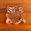 Thumbnail: Mid-Century French Pink Pressed Glass Ashtray, 1950s