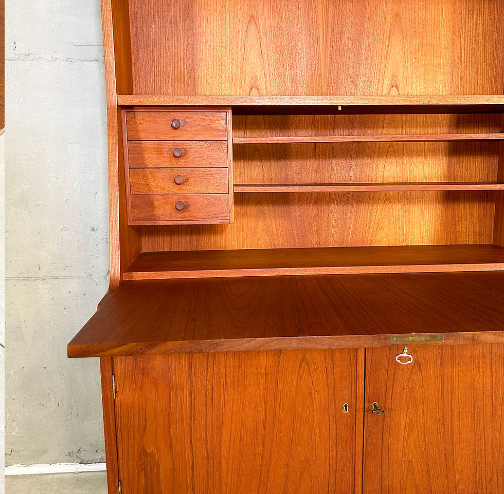 Thumbnail: Mid Century Danish Teak bookcase and Secretary, 1960s Denmark 