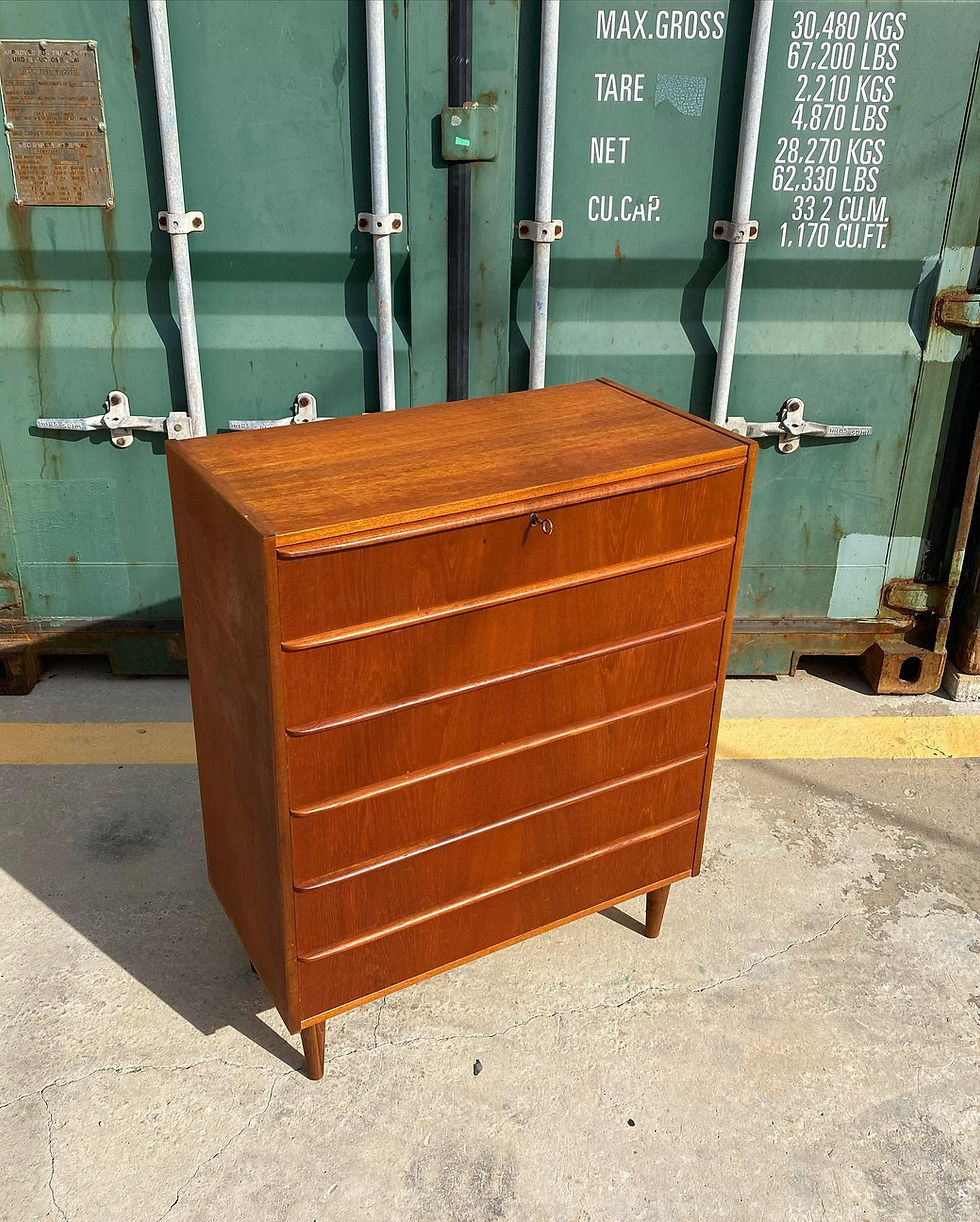 Thumbnail: Danish teak chest of six drawers, 1960s