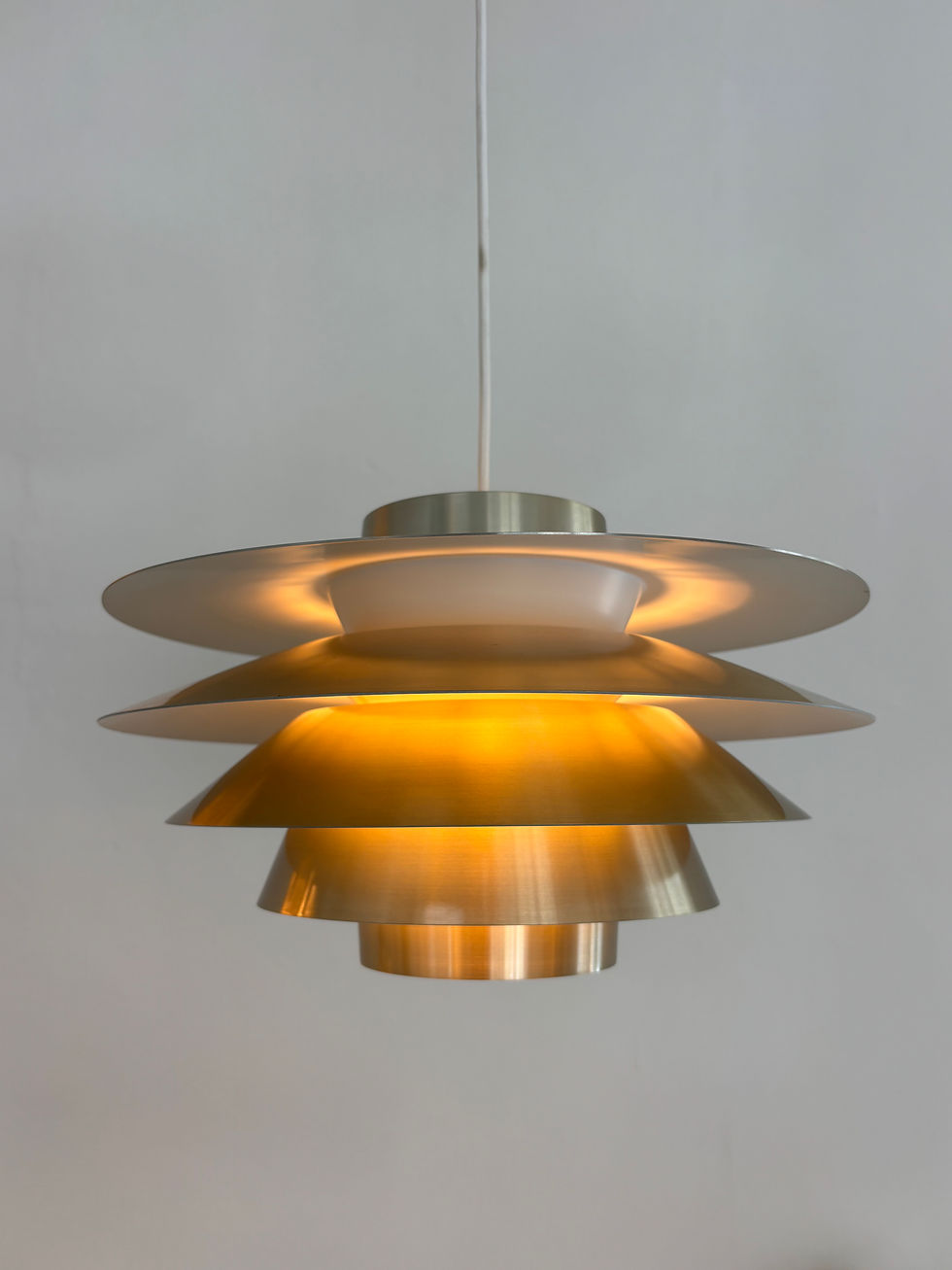 Thumbnail: Brass ‘Verona’ Pendant by Sven Middelboe for Nordisk Solar, 1960s