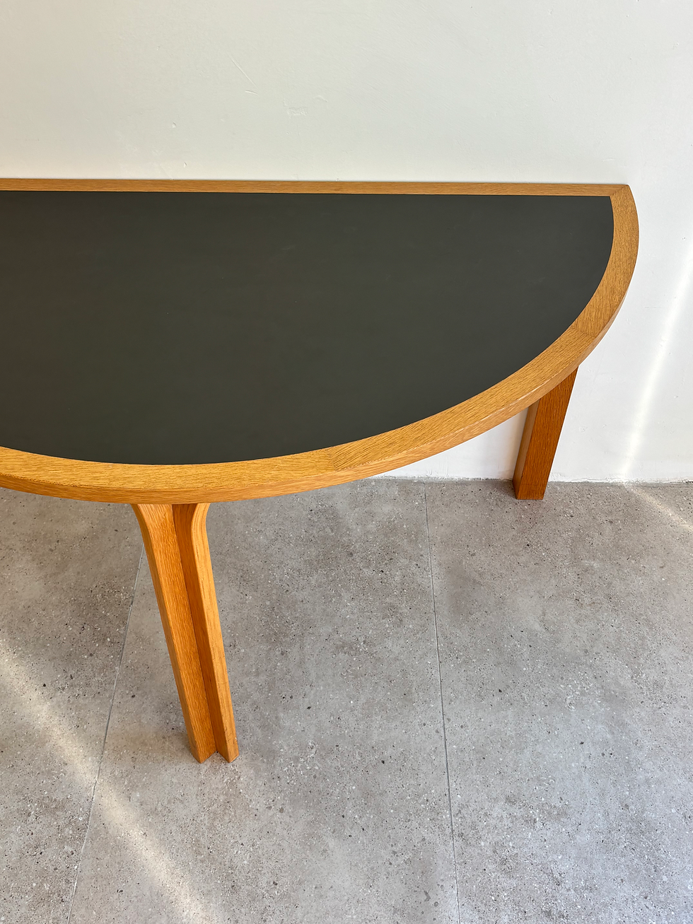 Thumbnail: Half table by Rud Thygesen & Johnny Sørensen for Magnus Olesen, 1970s Denmark