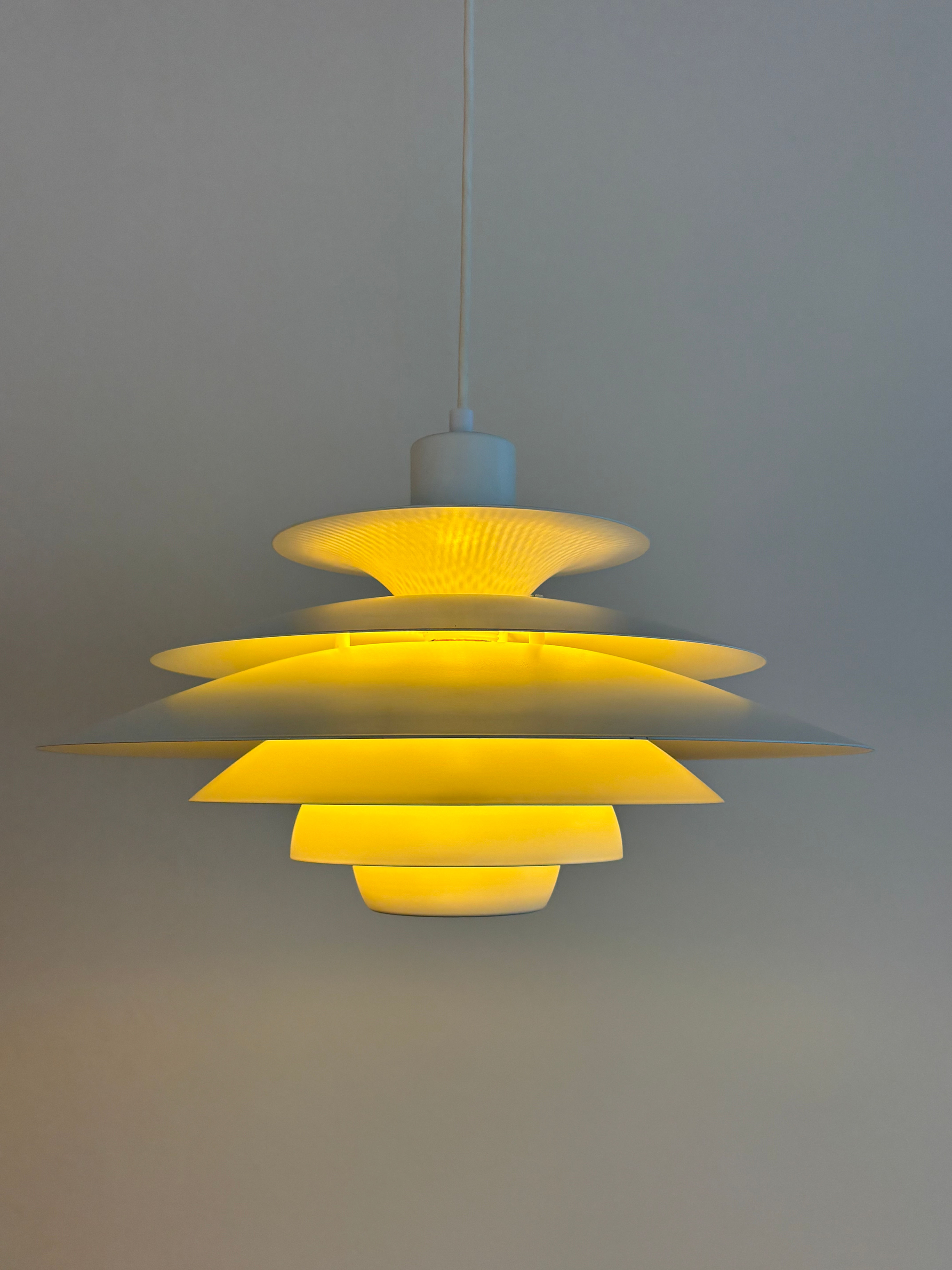 Jeka Model 1039 Pendant Lamp, Denmark, 1970s