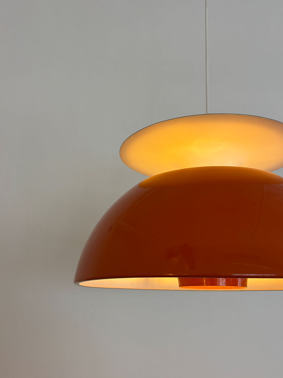Thumbnail: Jutlandia Pendant Lamp by Jørgen Høj for Holmegaard, Denmark, 1950s