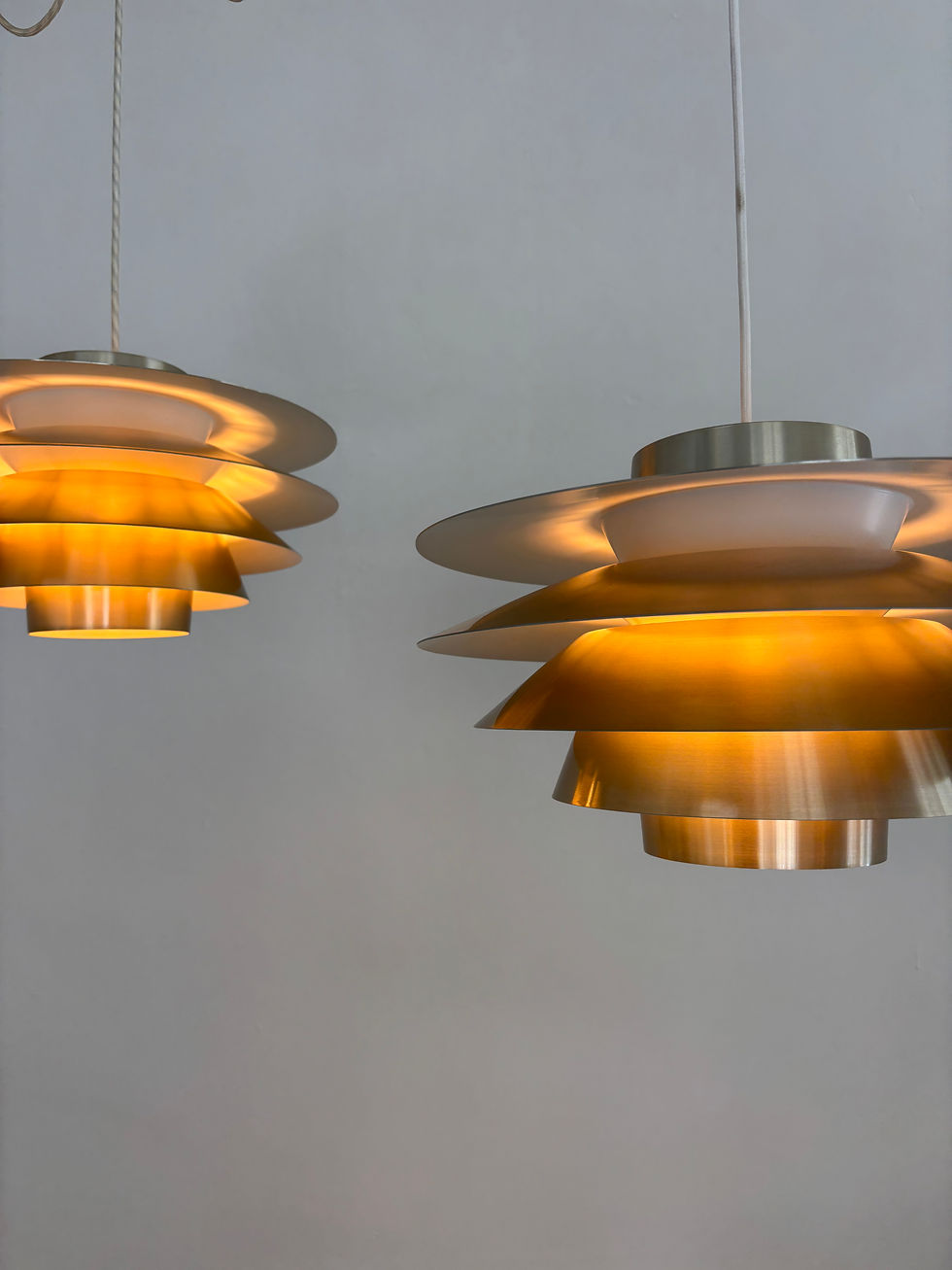 Thumbnail: Brass ‘Verona’ Pendant by Sven Middelboe for Nordisk Solar, 1960s