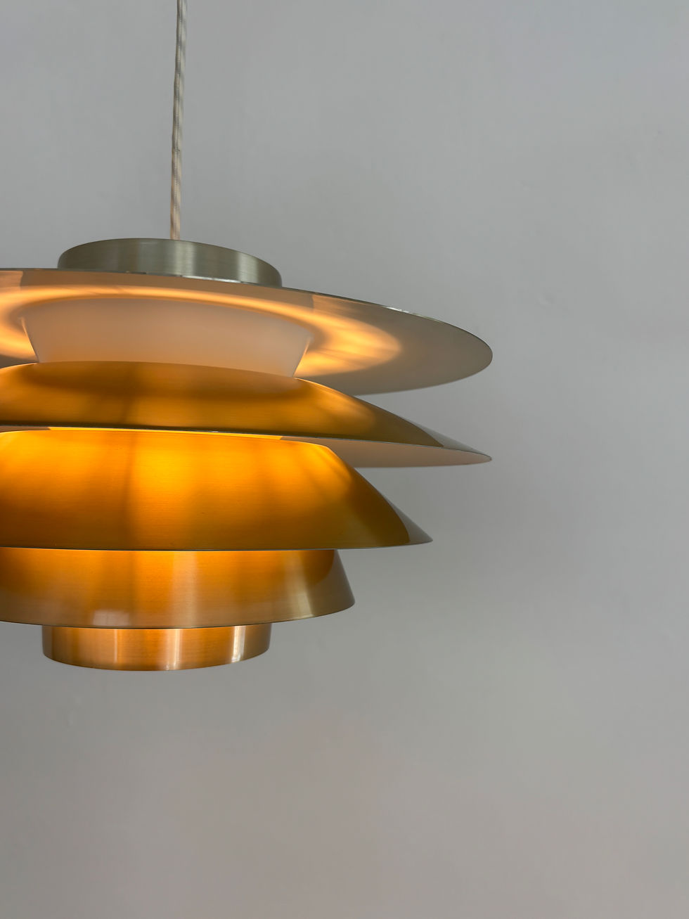 Thumbnail: Brass ‘Verona’ Pendant by Sven Middelboe for Nordisk Solar, 1960s