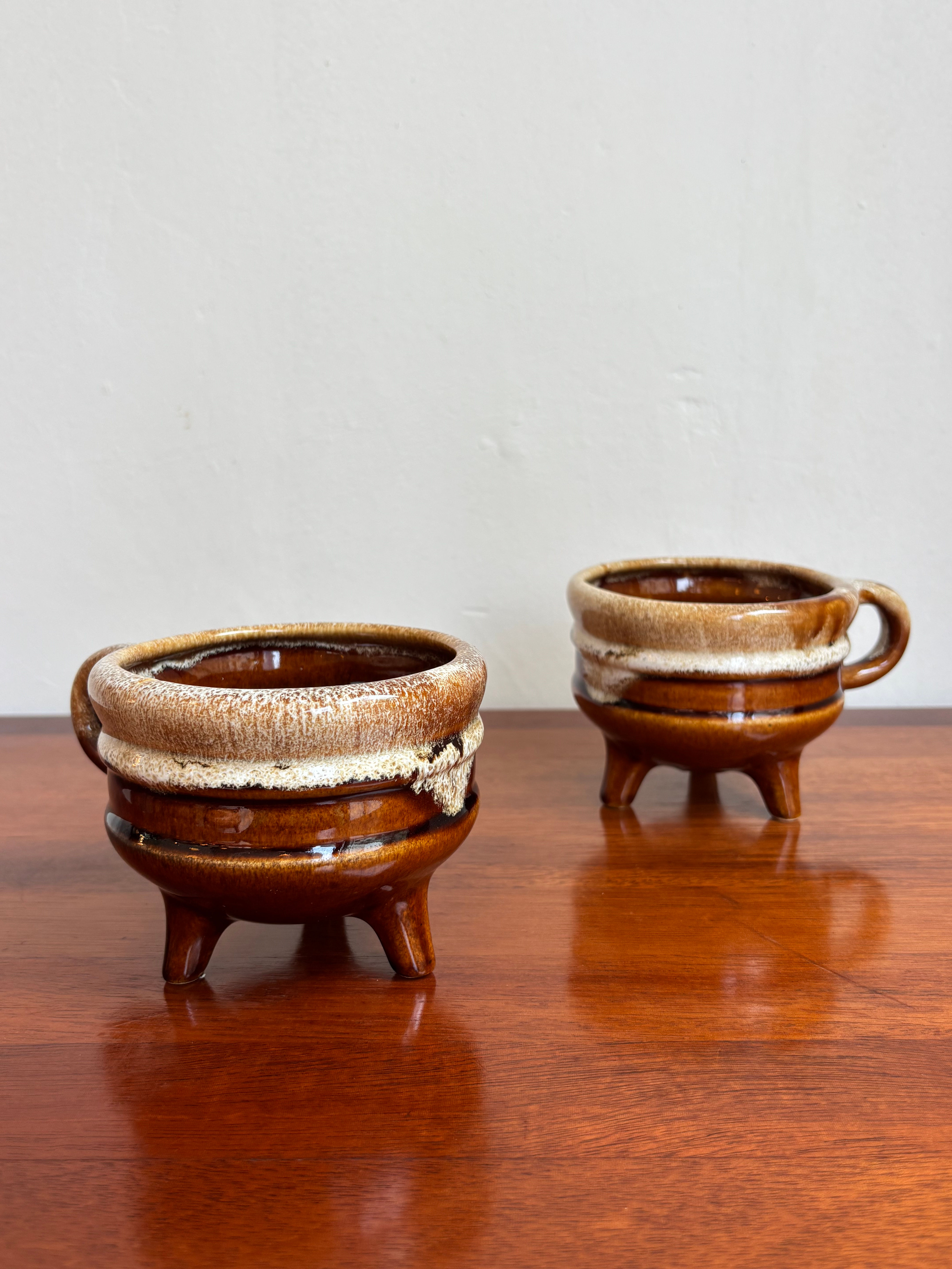 Mid-Century Israeli Studio Ceramic Planters, Model 109, Set of Two, 1960s