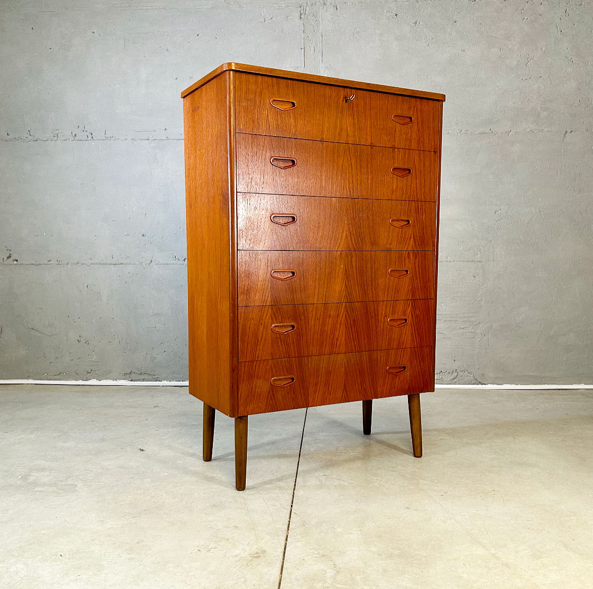 Danish teak Chest of drawers, 1960s Denmark 