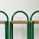 Thumbnail: Bar stool in green metal and rush seat, 1970s Italy
