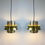 Thumbnail: Pair of ‘Trava’ pendant lamps designed by Carl Thore for Granhaga , Sweden 