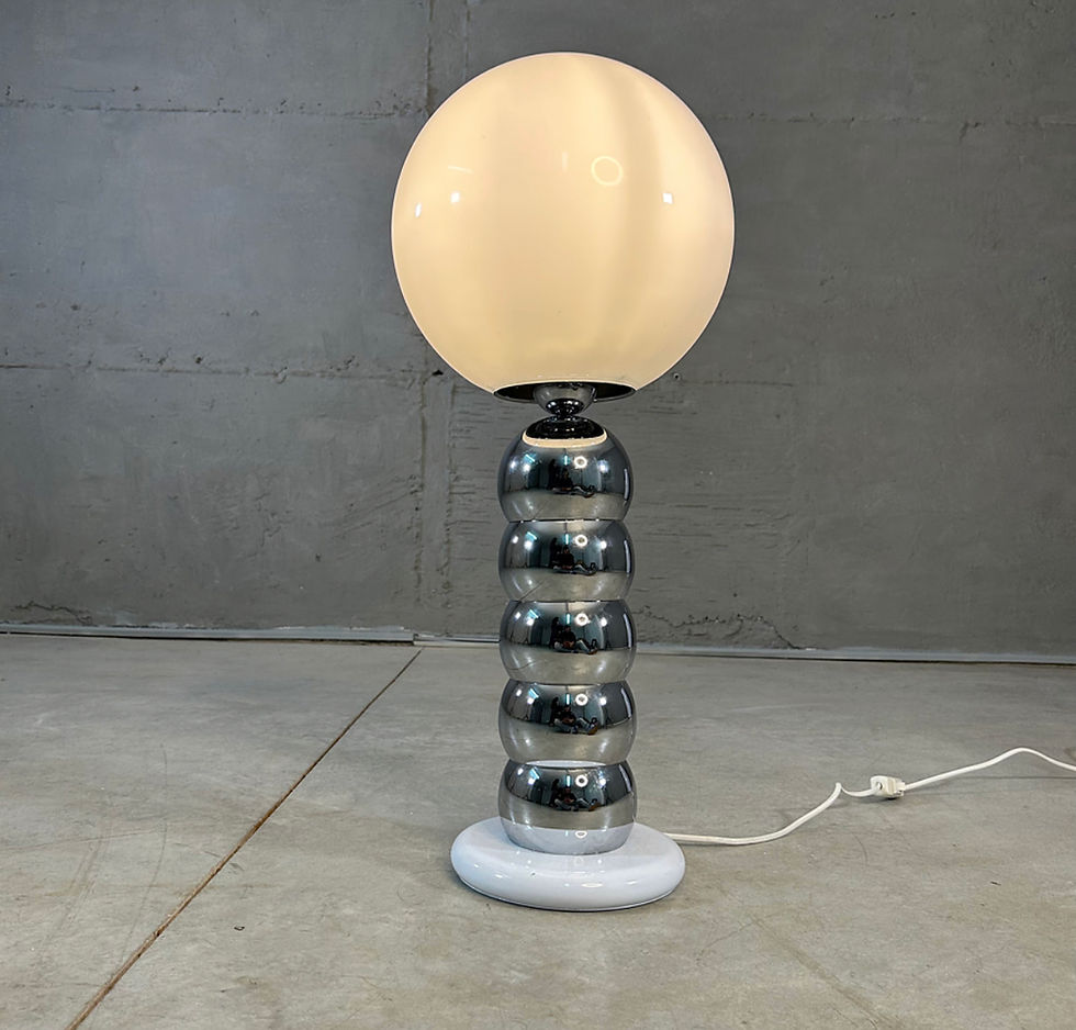 Thumbnail: George Kovacs Chrome and opal glass table/floor lamp, 1970s Italy