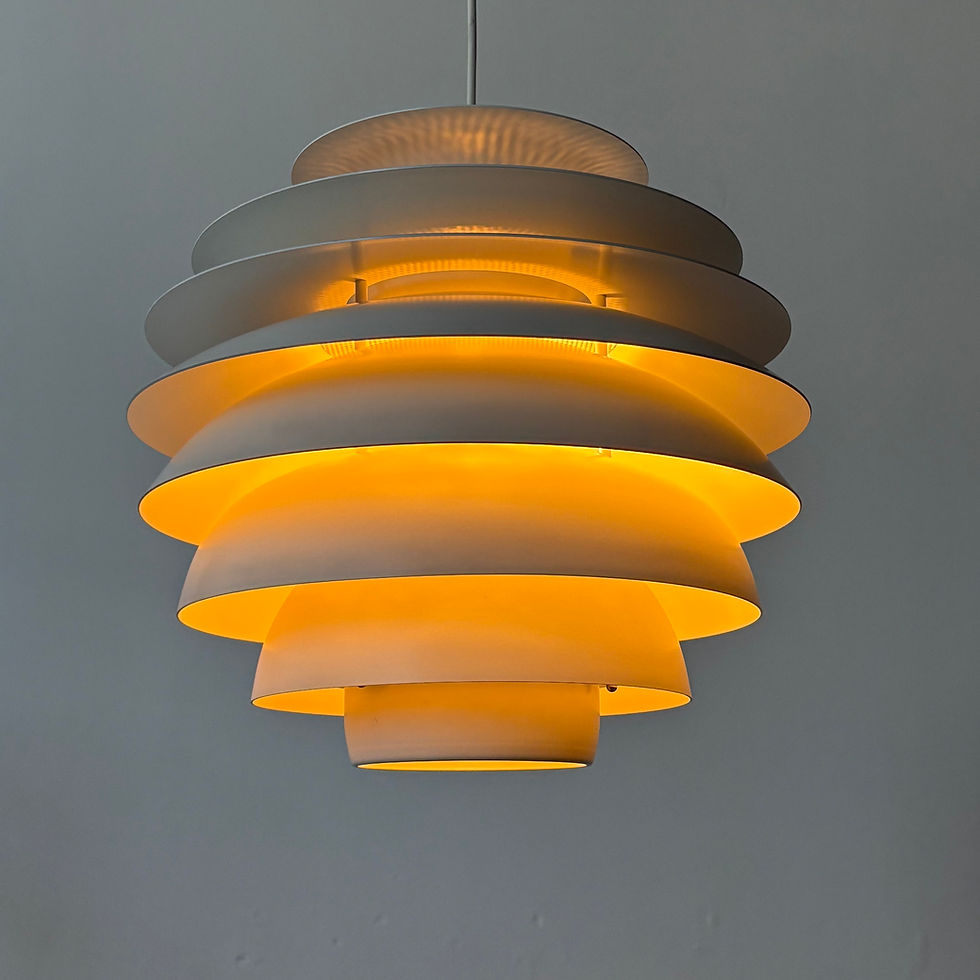 Thumbnail: Barcelona lamp by Bent Karlby for Lyfa, 1970s Denmark