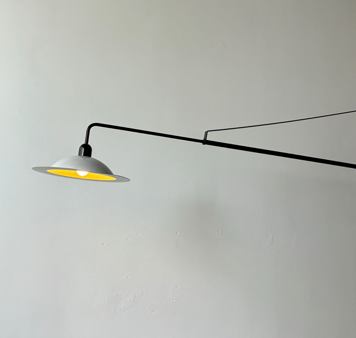 Midcentury modern Stilnovo "Lampiatta" telescope wall lamp, 1970s Italy