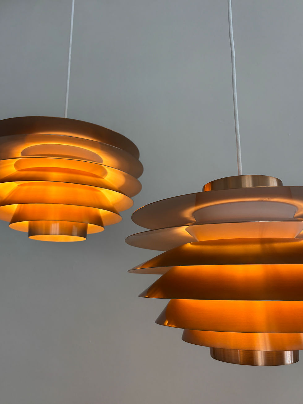 Thumbnail: Copper ‘Verona’ Pendant by Sven Middelboe for Nordisk Solar, 1960s