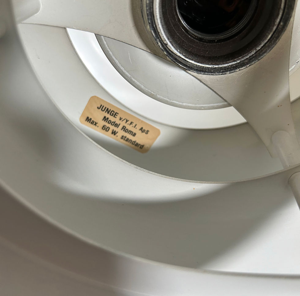 Thumbnail: Danish pendant lamp by Junge Aps model Roma, 1980s Denmark 