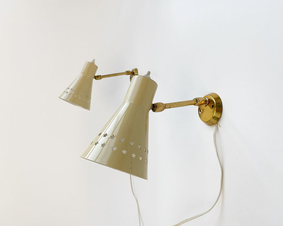 Thumbnail: Midcentury modern stars wall lamps, 1950s Italy