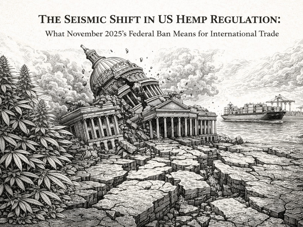 The Seismic Shift in US Hemp Regulation: What November 2025's Federal Ban Means for International Trade