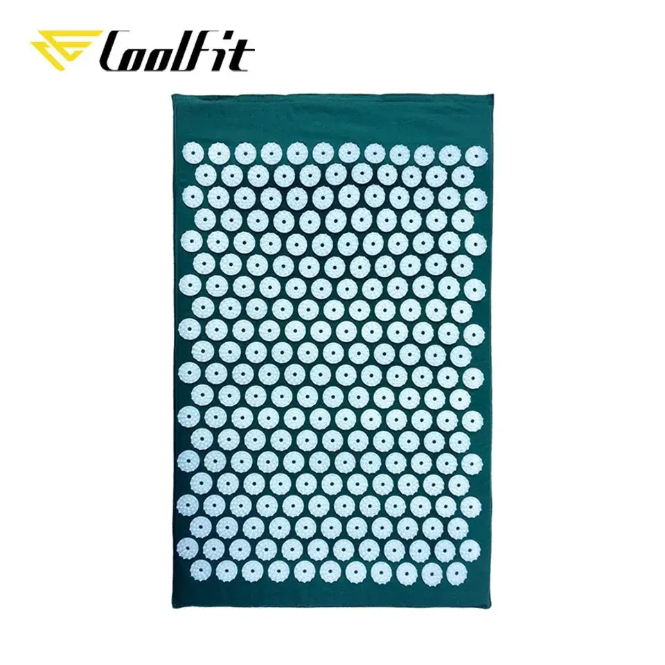 Thumbnail: CoolFit Acupressure Mat Massage Mat and Pillow Set Yoga Mat Acupuncture Cushions