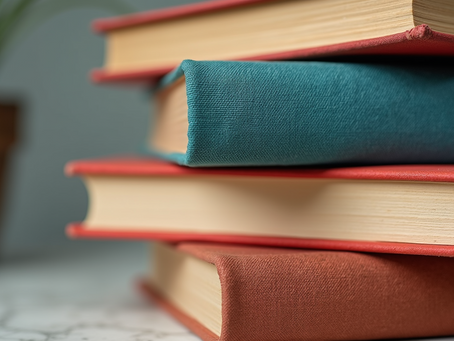 Diverse ideas represented by colorful book stack