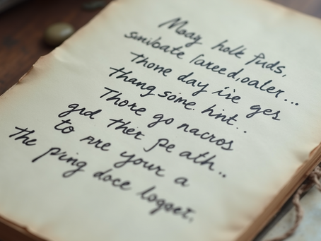 A close-up capture of heartfelt writing that inspires passion and authenticity