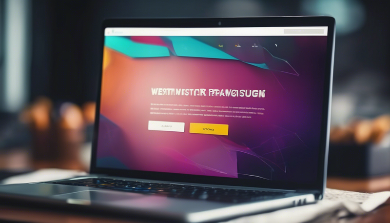 
"A sleek modern laptop displaying an AI-powered website design interface, showcasing automated layout suggestions and smart design tools."

