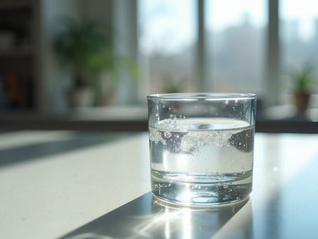 Hydration concept with clear water