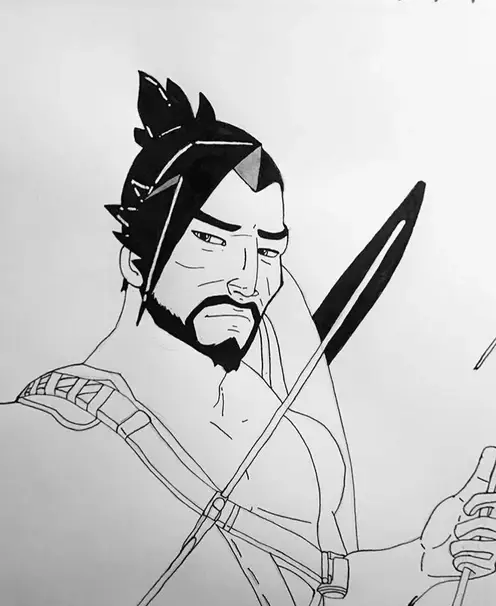 Hanzo sketch 2