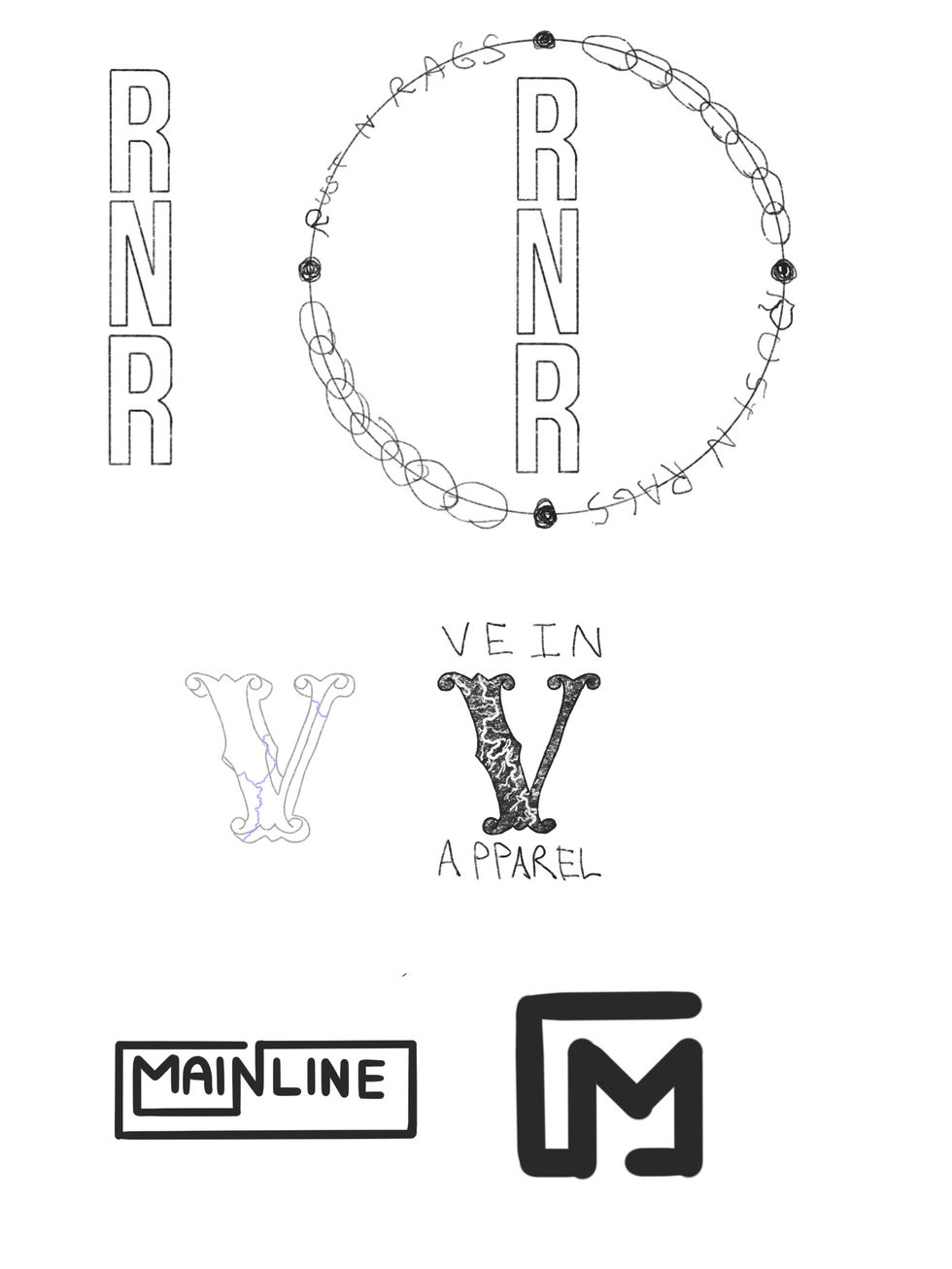 4C Technologies Internship Allegheny Train Apparel Project Sketches 1