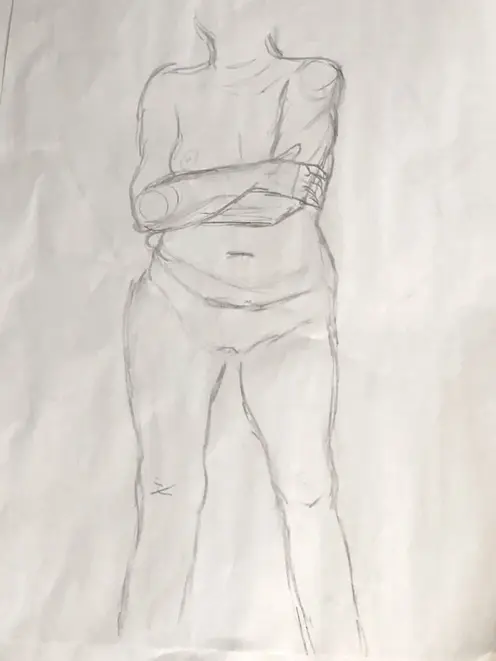 Figure drawing sketch