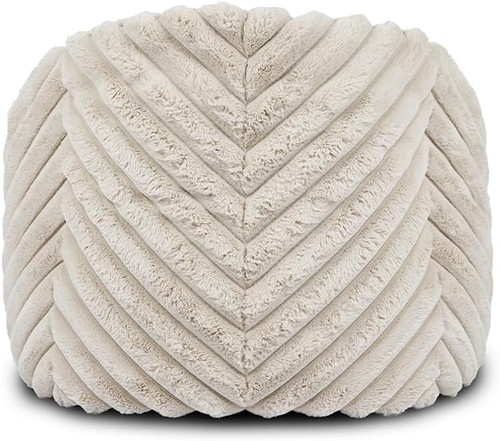 Large Himalayan Faux Fur Ivory Bean Bag Chair | Pottery Barn Teen