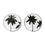 Thumbnail: Black and White Palm Tree side plate
