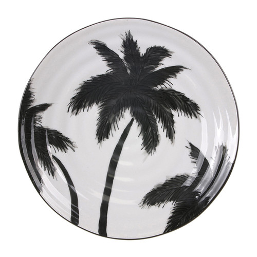 Palm Tree Ceramic Plate Dinner Plate Ciel Interiors
