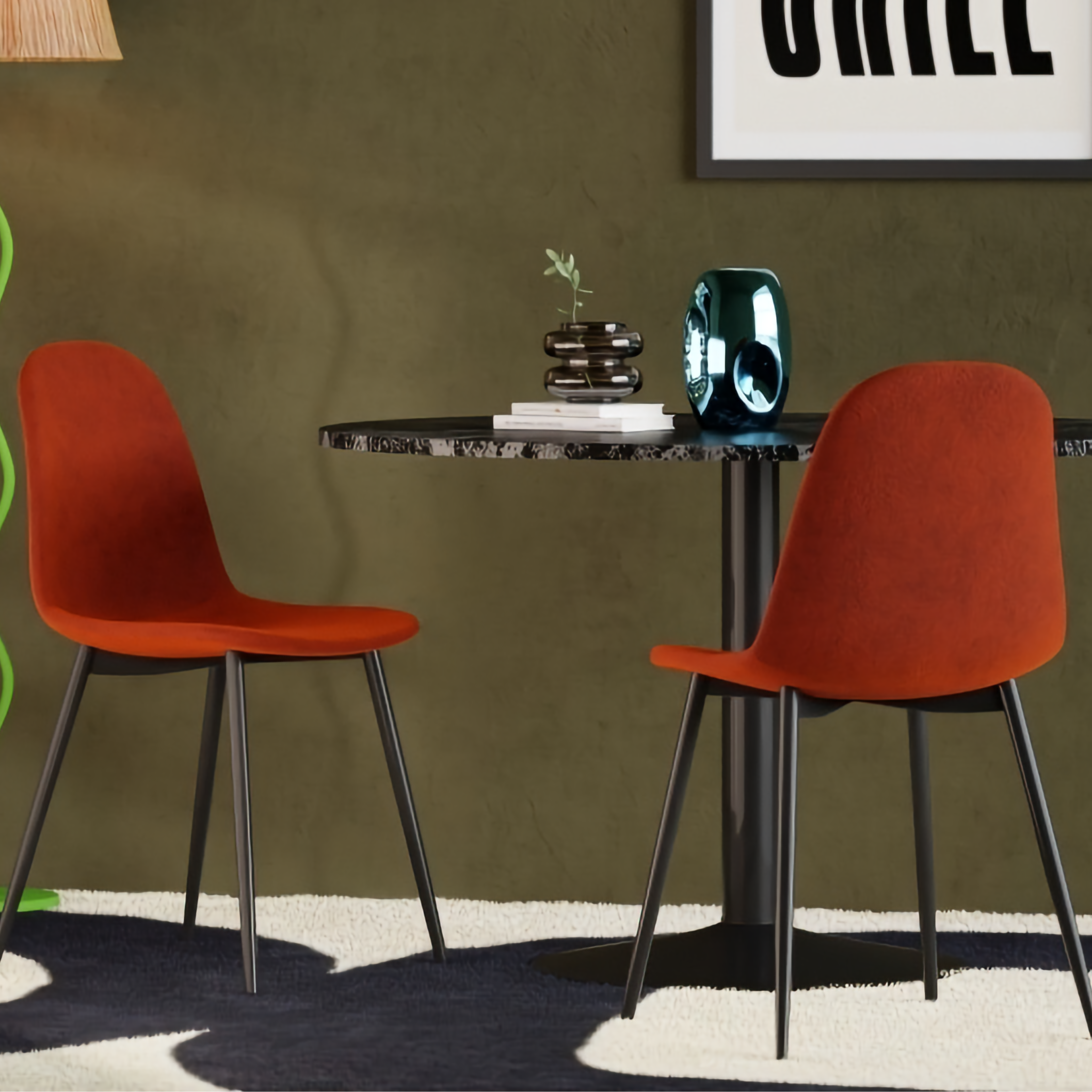 DSW - Velvet Dining Side Chair