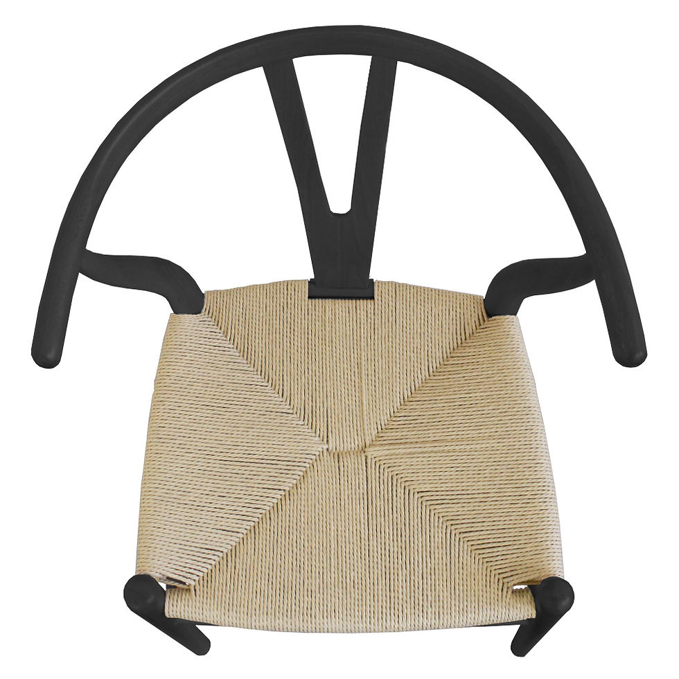 Thumbnail: Wishbone Dining Chair - Black - Natural Scandi Style