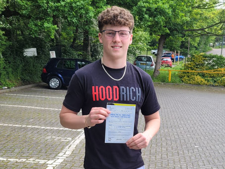 Today my Student Josh passed his test first time with no faults!