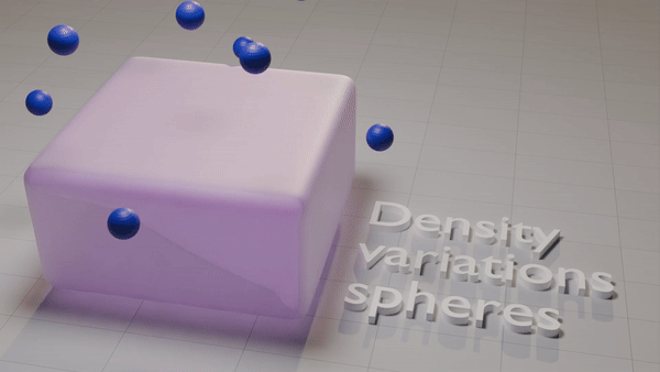 Density variation spheres