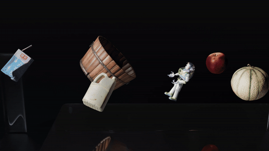 Floating of multiple objects
