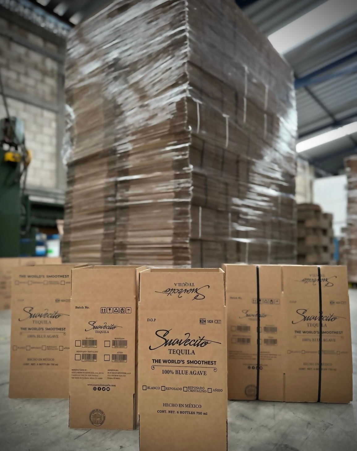 Caja regular ranurada 