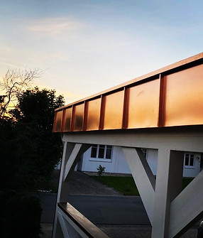 Carport Umrandung in Stehfalz