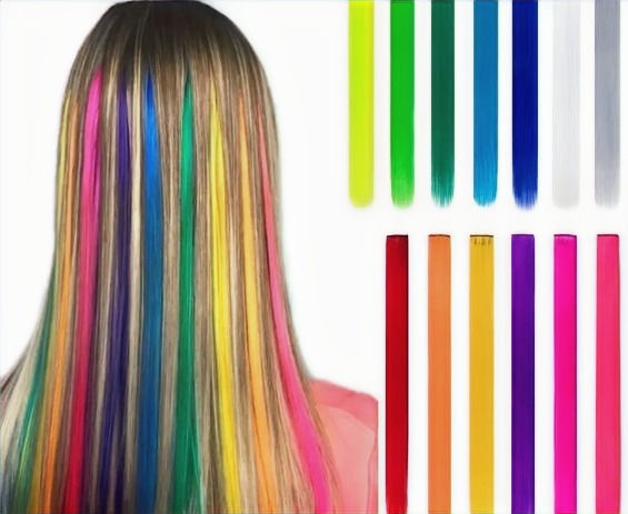 Colorful/Unicorn clip-in hair extension