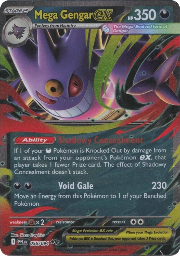 Mega Gengar ex Pokemon card