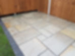 completed patio on the Wirral