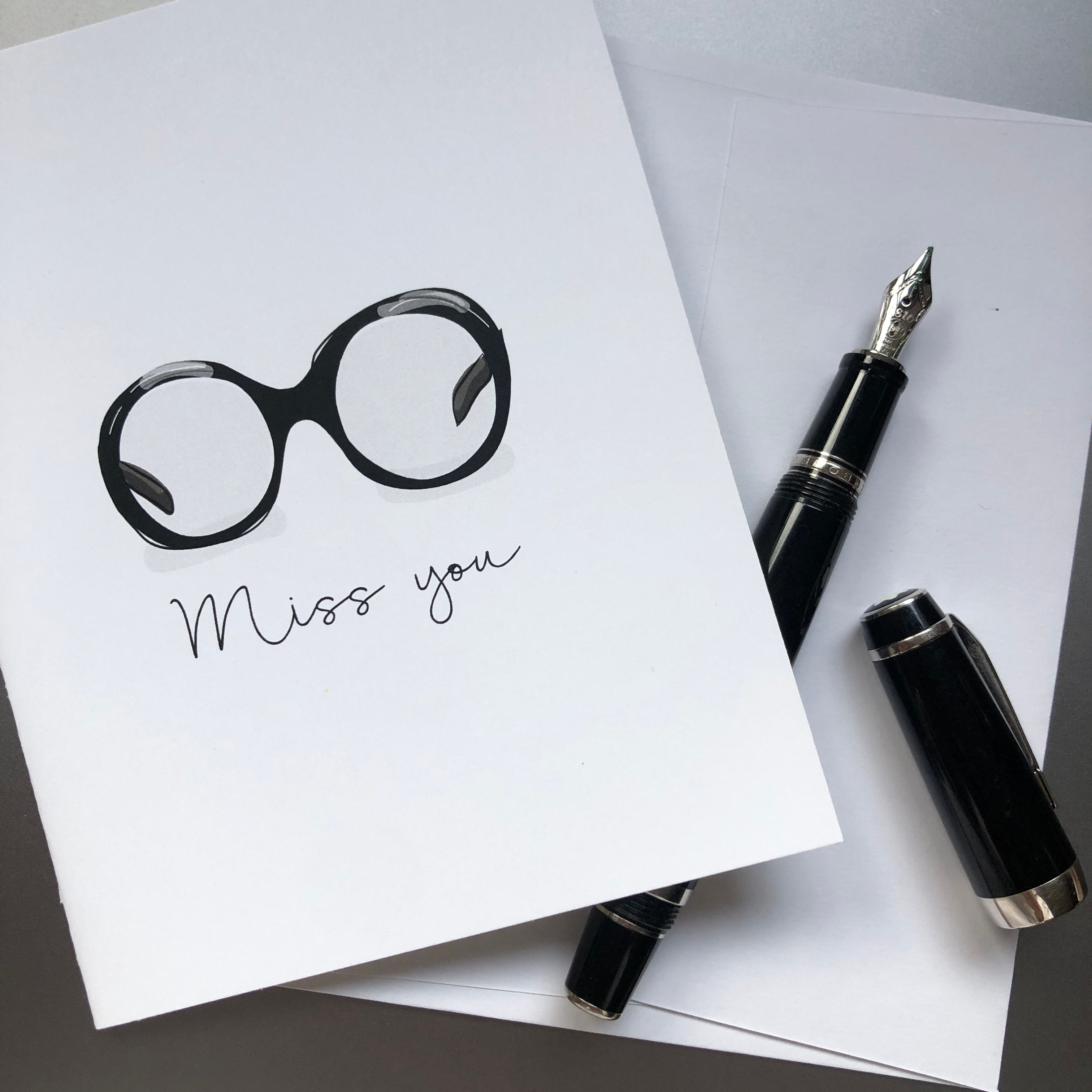 Iris - Miss You Notecard