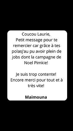 Avis client devenir Mannequin Maimouna